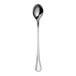 A WNK Leopardi stainless steel iced tea spoon with a long handle.