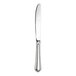 A WNK Leopardi stainless steel dinner knife with a silver handle.