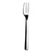 A close-up of a WNK Chatsworth stainless steel cocktail/cake fork with a silver handle.