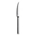 A close-up of a WNK Chatsworth steak knife with a silver handle.