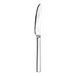 A WNK Silhouette stainless steel dessert knife with a silver handle.