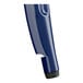 A close-up of a blue plastic Lancaster Table & Seating Sapphire table top.