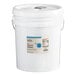 A white bucket with a lid and a label for Hometown Provisions Clover Honey.