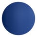 A blue circle with a white border.