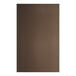A brown rectangular Lancaster Table & Seating outdoor table top with copper accents.