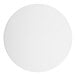 A white circle with a black border.