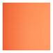 A square orange table top with white edges.