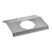 An Avantco evaporator cover, a metal plate with a hole in the middle.