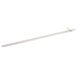 A long white metal bar with a gold handle.