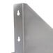 a close-up of a metal shelf