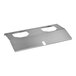 An Avantco evaporator cover, a metal plate with two holes.