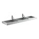 A metal Regency fold-up shelf for concessions.
