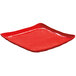 A red square GET New Yorker catering platter.