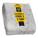 A marble print white and black tarp cover with white background.