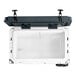 A white CaterGator cooler with black handles and a lid open.