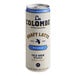 A case of 12 La Colombe Double Latte cans with blue and white labels.