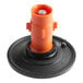 An orange and black plastic diaphragm assembly for American Standard toilets and urinals.