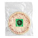 A Udderless Vegan Cheese Pizza in a plastic bag with a label.