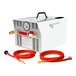 A Micro Matic electric recirculating draft beer line cleaning pump with hoses and a gauge.