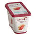 A container of Les Vergers Boiron Prickly Pear frozen fruit puree.