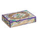 A white Southern Champion cake box with a purple and yellow Mardi Gras design.