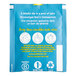 A blue and white Pukka Tea packet with white text and a blue circle with a tea bag.