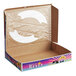 A white cardboard Southern Champion bakery box with a blue logo of Rosca de Reyes.