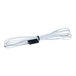 A white wire with black and white connectors.