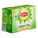 A green and white Lipton tea box with a yellow label.