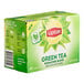 A green and yellow box of Lipton Signature Blend Green Tea Bags.