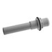 A grey pipe with a white handle and a black seal on the end.