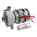 A grey Noble Warewashing wash pump with wires.