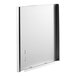 A white rectangular front panel for a Noble Warewashing dishwasher with black edges.