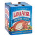 A blue box of LouAna Southern Fry Soybean and Peanut Oil Blend with a white label.