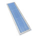 A stainless steel IMC/Teddy floor trough with fiberglass grating.
