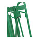 A green metal Valley Craft 4-wheel hand truck with a handle.