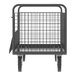 A gray metal Valley Craft platform cart with a wire mesh cage on top.