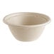 A white World Centric compostable fiber bowl.