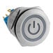 A round metal power switch with a power symbol, designed for Cooking Performance Group HSIO-H and HSIO-H-2 models.