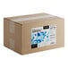 A large cardboard box labeled as containing 10 pounds of Adourne Blue Nonpareils.