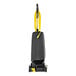 A black and yellow Karcher upright vacuum cleaner with a yellow handle.