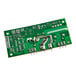 An Avantco green circuit board with silver metal components.