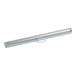 A silver metal tube with a handle.