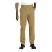 A man's legs in tan Edwards performance work pants.