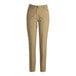 Edwards tan performance pants for women with buttons and pockets.