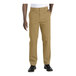 The lower half of a man wearing tan Edwards 4-way stretch pants.
