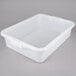 A Vollrath white plastic Traex food storage drain box with a lid.