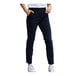 A woman wearing dark navy Edwards performance work pants.