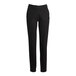 A pair of black Edwards women's workwear pants with buttons and pockets.