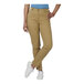 The lower half of a woman wearing tan Edwards performance pants.